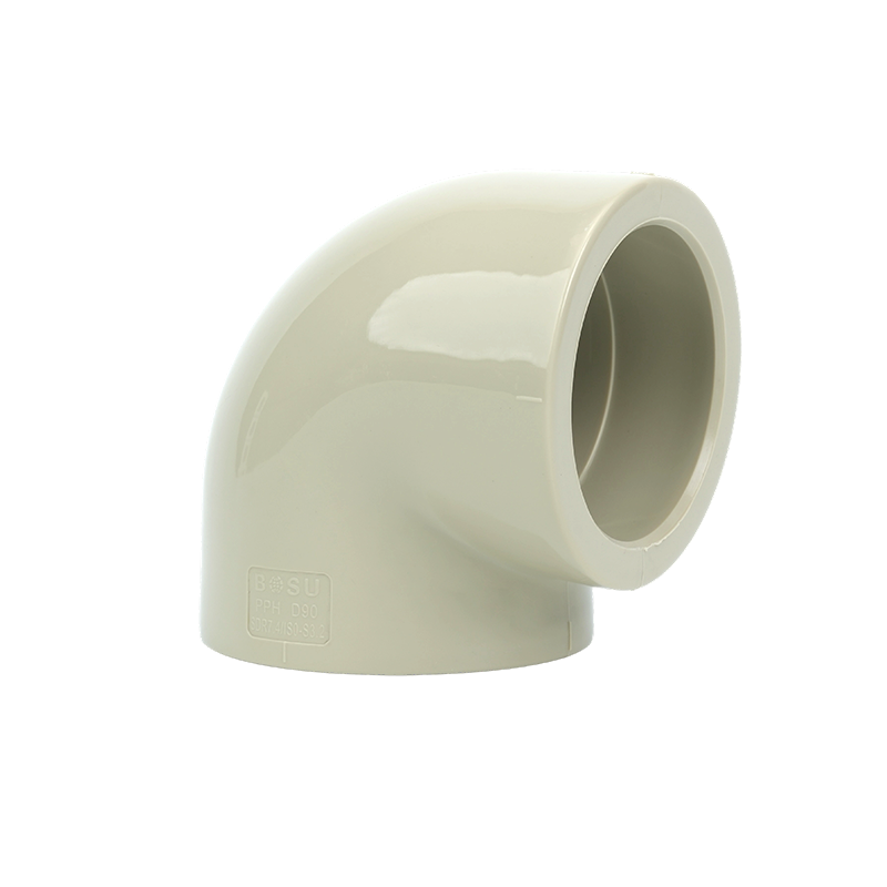 β--PPH 90 ডিগ্রি এলবো থার্মো-ফিউশন সকেট ফিটিং 1.6MPa